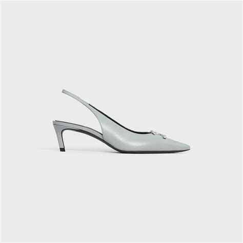 celine triomphe slingback|CELINE ALMA TRIOMPHE FLAT SLINGBACK in LAMBSKIN.